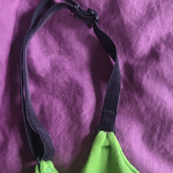 Brasil Sul Lime Green Ballet Cut Cami Top & Black Pant Set Size S/M 33.5" Inseam - Picture 7 of 13